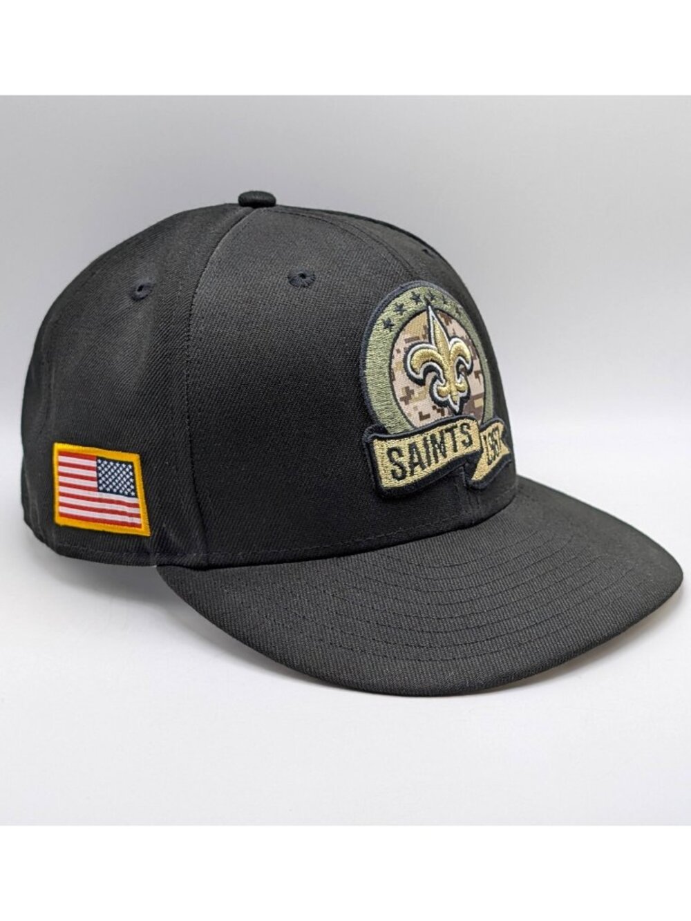 New Orleans Saints Salute to Service New Era 59Fifty Fitted Size 7 1/2 Hat Cap